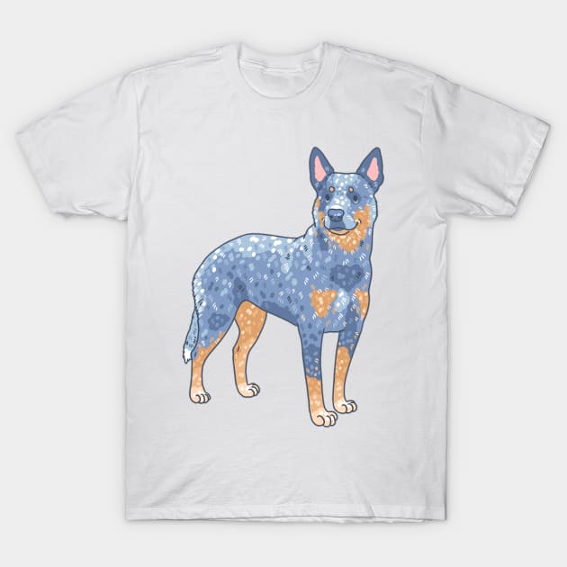 Blue Heeler T-Shirt by Csieben